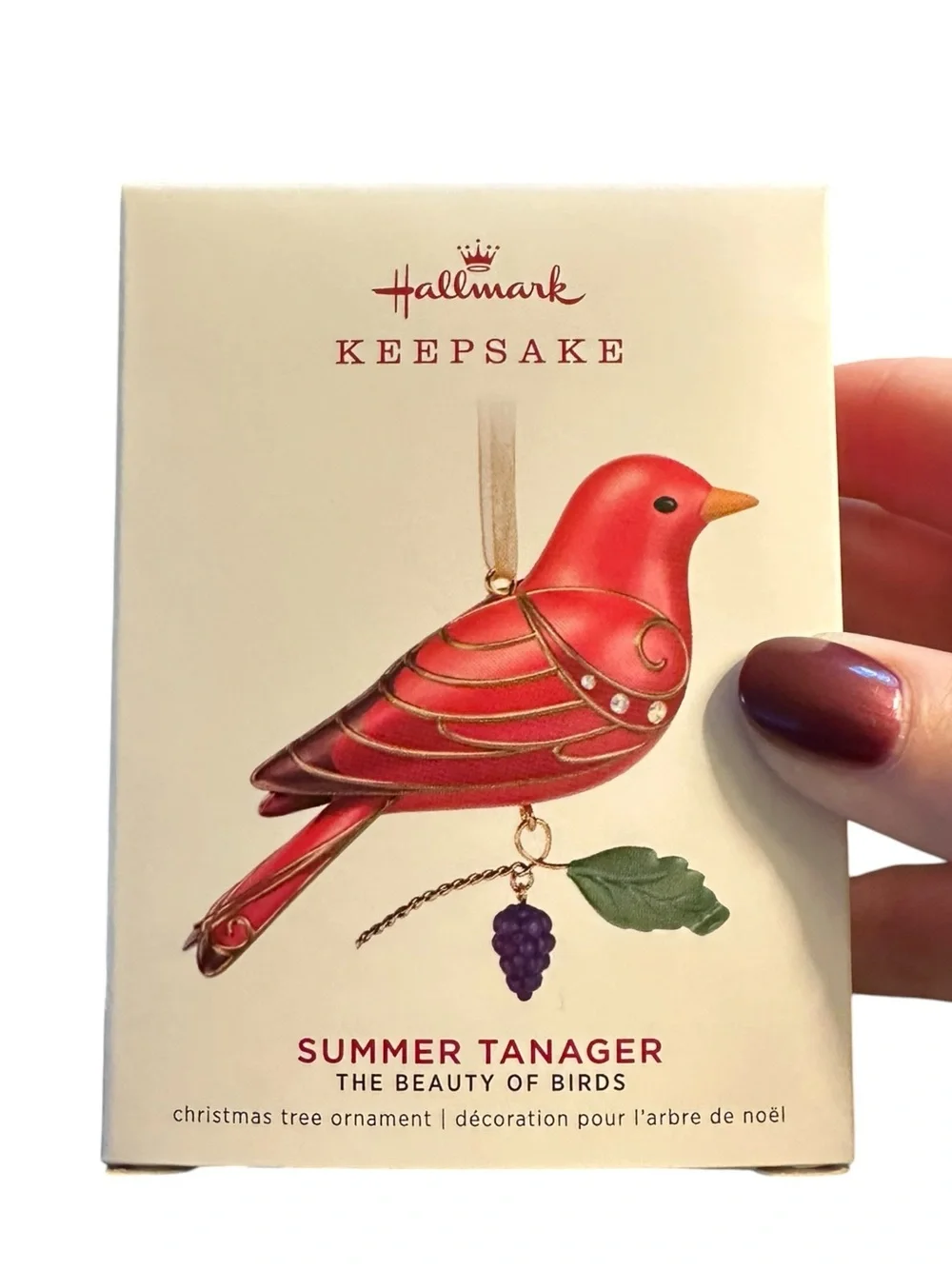 Hallmark Keepsake 2019 Summer Tanager Ornament NIB Beauty of Birds Sealed